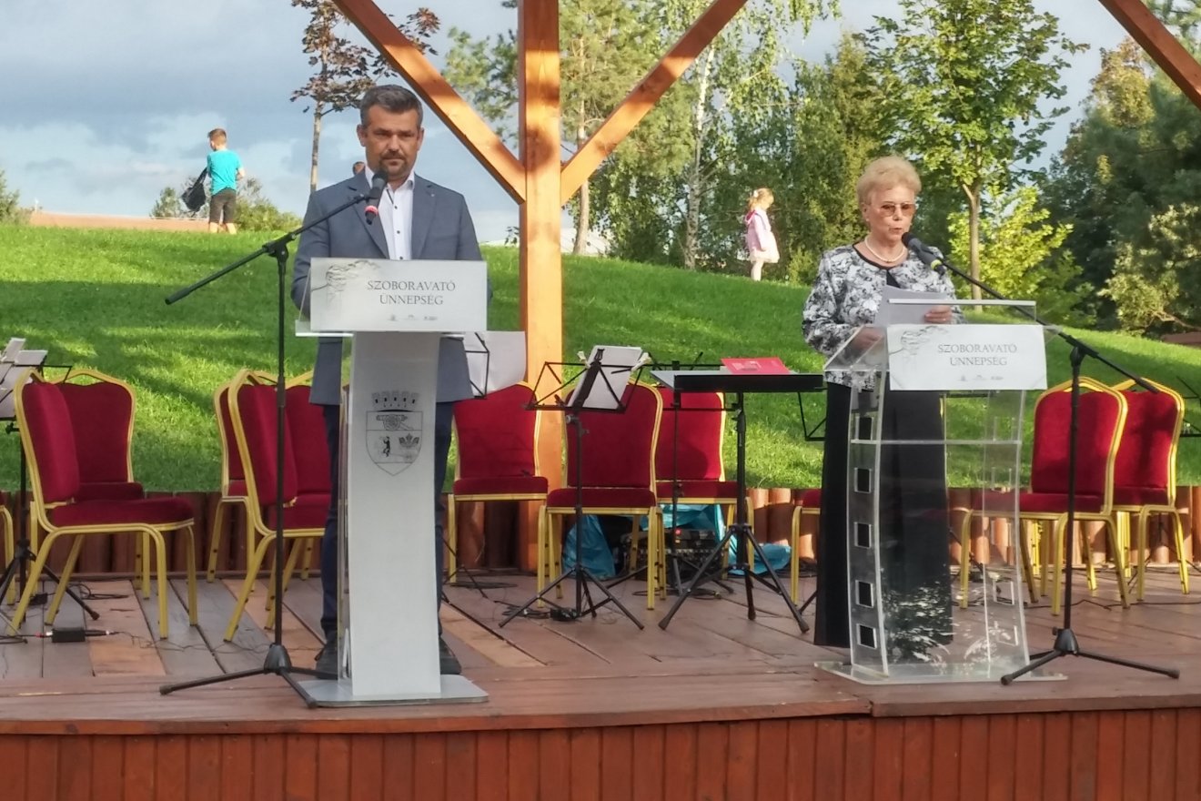 Simon-Császár Antal és Bakk-Vitális Kinga a keddi eseményen •  Fotó: Daczó-Hodor Barna