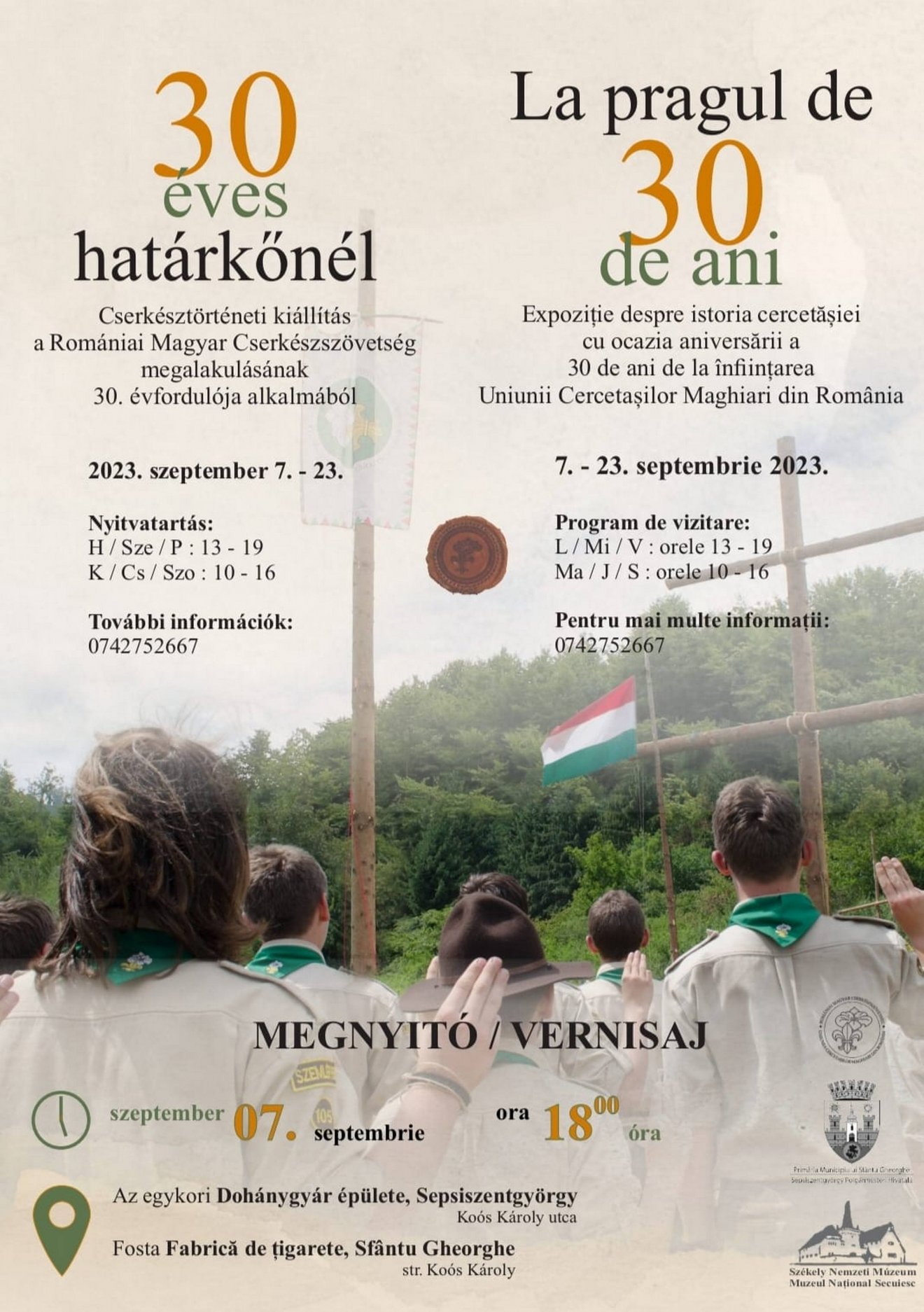 A kiállítás plakátja •  Fotó: Romániai Magyar Cserkészszövetség/Facebook