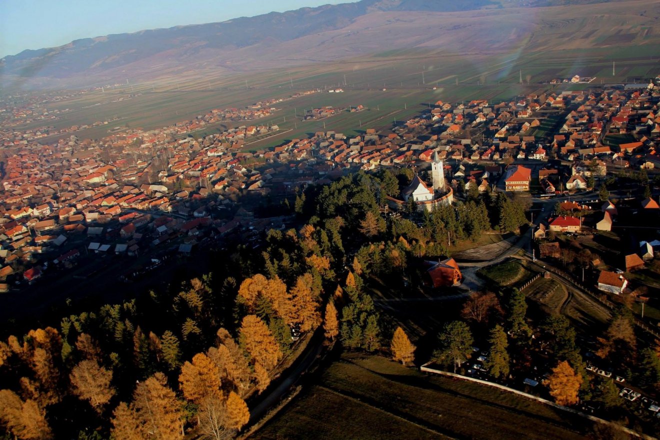 Karcfalva madártávlatból •  Fotó: Fodor István/Székely Kalendárium