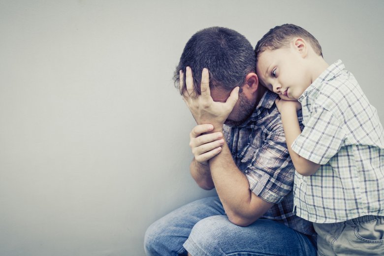 A gyerek életkorának növekedésével sokszor még súlyosbodik is az apai depresszió (képünk illusztráció) •  Fotó: 123RF