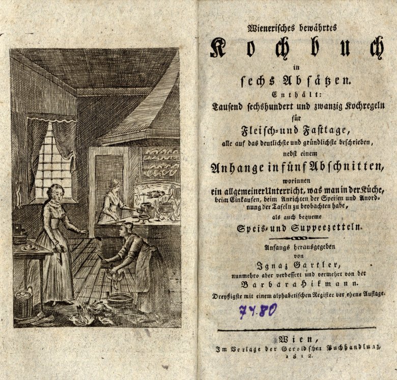 Bécsi szakácskönyv 1812-ből •  Fotó: László Lóránt