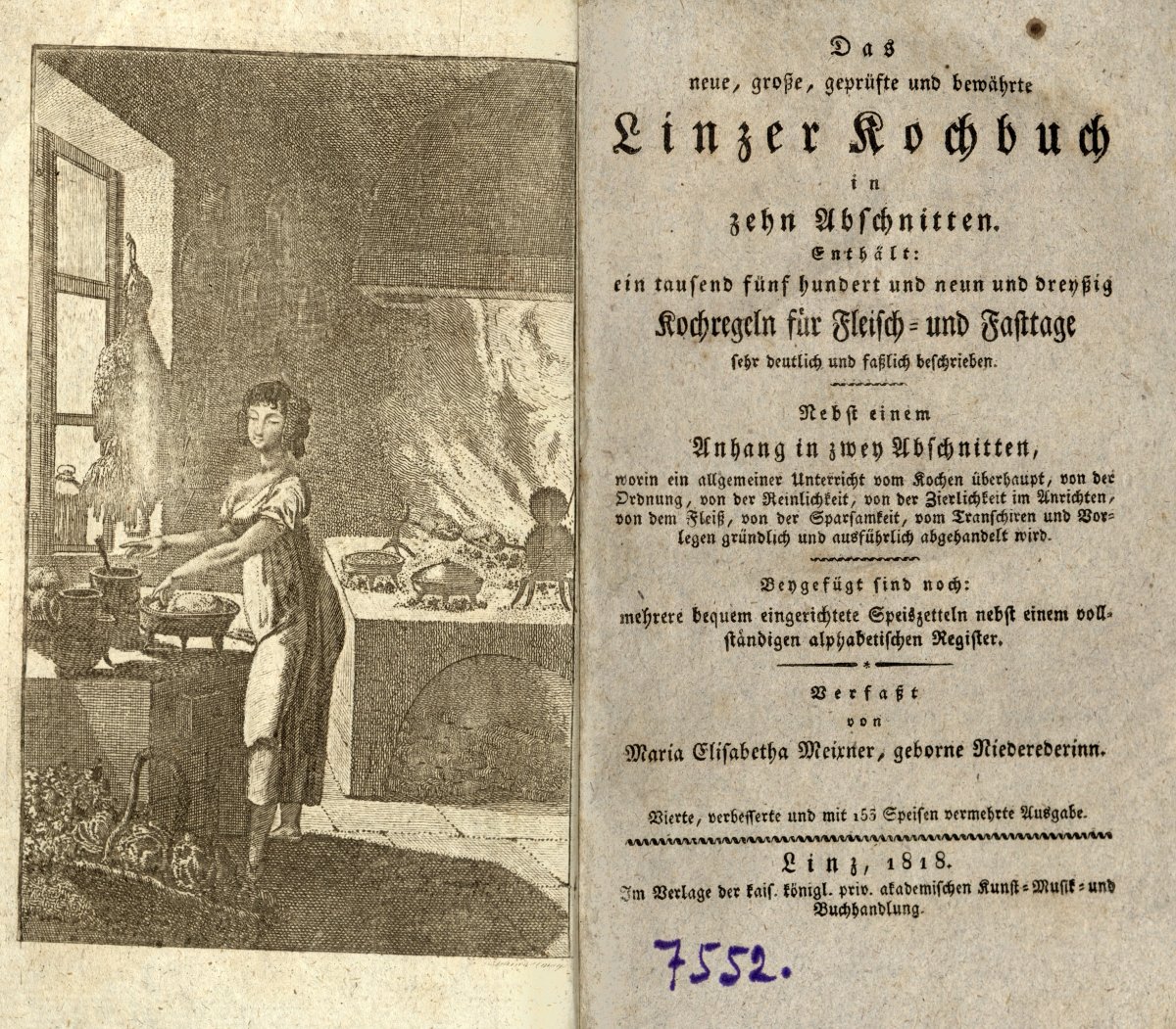 1818-as linzi szakácskönyv •  Fotó: László Lóránt