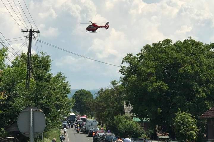Busszal ütközött egy motorkerékpár Sóváradon
