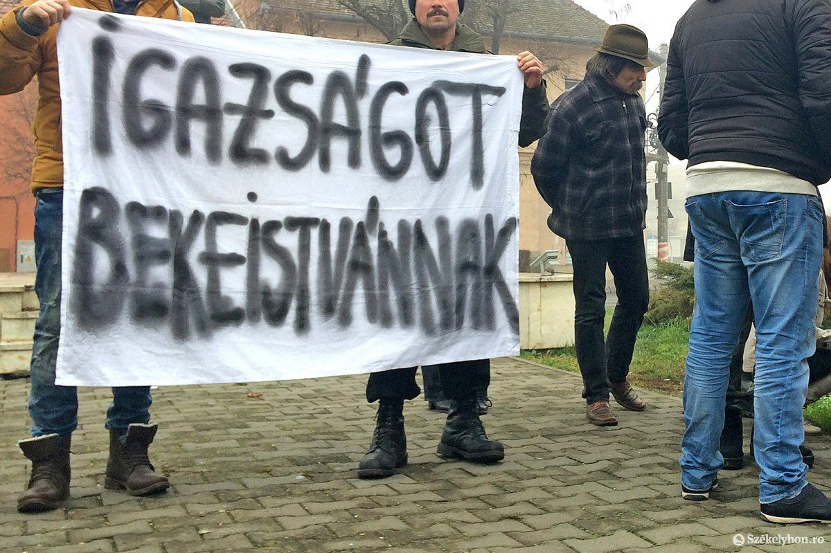 Korábban többször is tüntettek Beke István szabadon engedéséért •  Fotó: Boda L. Gergely