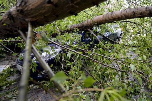 Károkat okozott a szerdai vihar •  Fotó: Mediafax