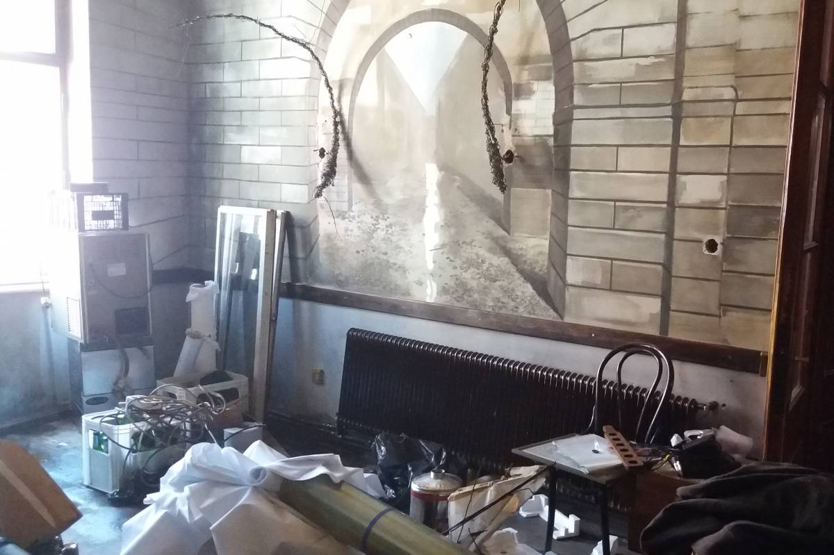 A záróbuli másnapja. Már csak az emléke maradt az egykori kocsmának 