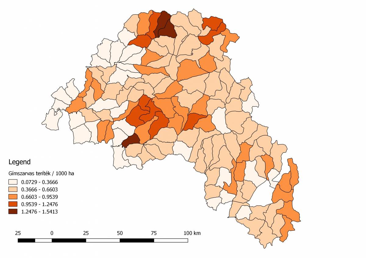 Jóváhagyott vadászati kvóta a 2017–2018-as vadászati idényben •  Fotó: Ökoszisztéma Menedzsment Egyesület