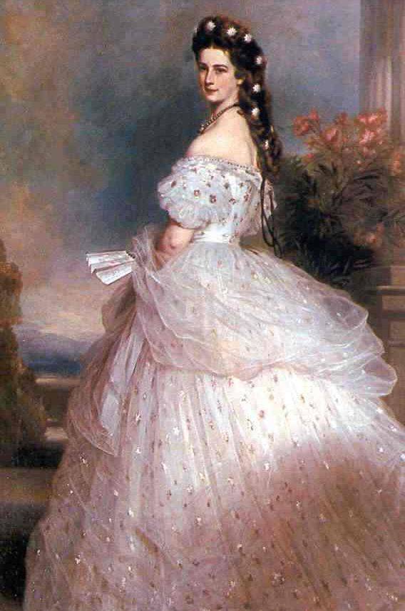 Erzsébet császárné Franz Xaver Winterhalter festményén •  Fotó: Wikipédia