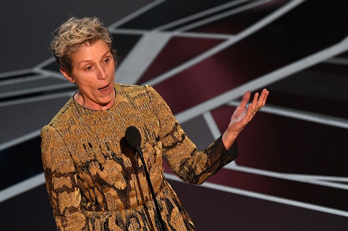 Frances McDormand. Ő lett idén a legjobb női főszereplő •  Fotó: Mark Ralston/Getty Images
