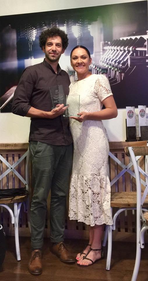 Az elmúlt évad közönségkedvencei: Antal D. Csaba és Pál-Varga Márta &bullet;  Fotó: Facebook/Tomcsa Sándor Színház