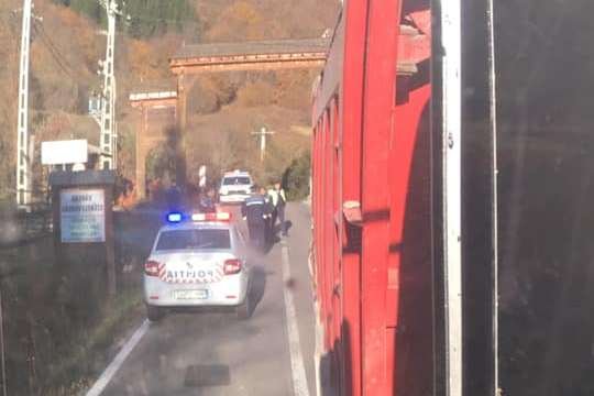 Szerdán délelőtt még helyszíneltek a rendőrök •  Fotó: Facebook/Udvarhelyszéki Közlekedési Infó