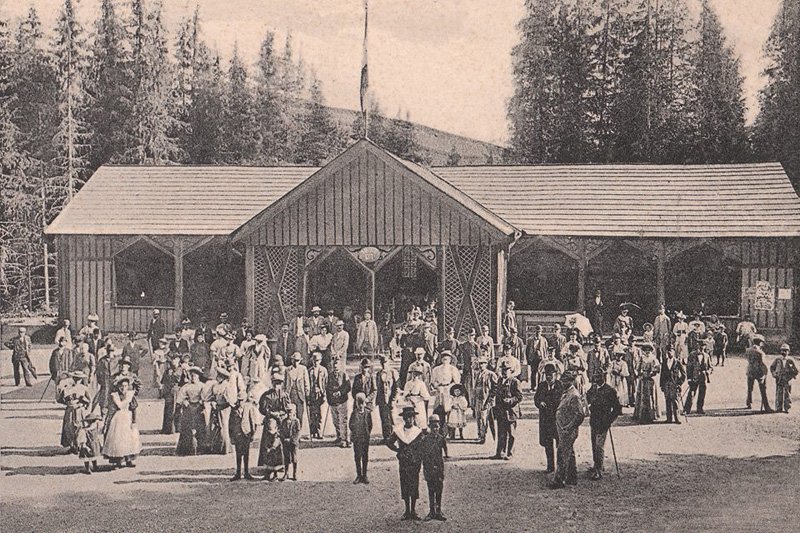 A Kossuth-forrás 1896-ban. Múltidézés is lesz a fesztiválon • Fotó: Pethő Csongor gyűjteménye