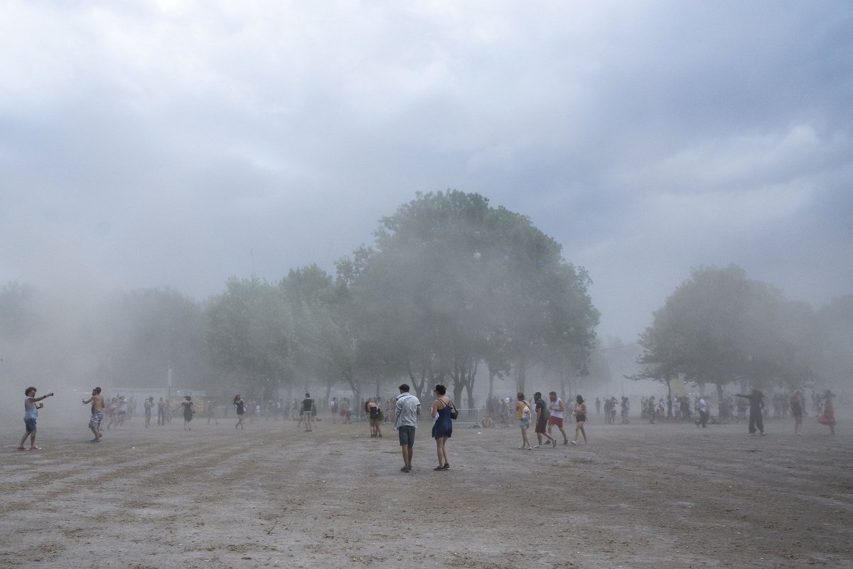 Vihar a Sziget fesztivál hetedik napján •  Fotó: Mónus Márton/MTI