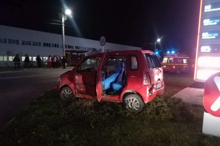 Mentővel ütközött egy autó Udvarhelyen