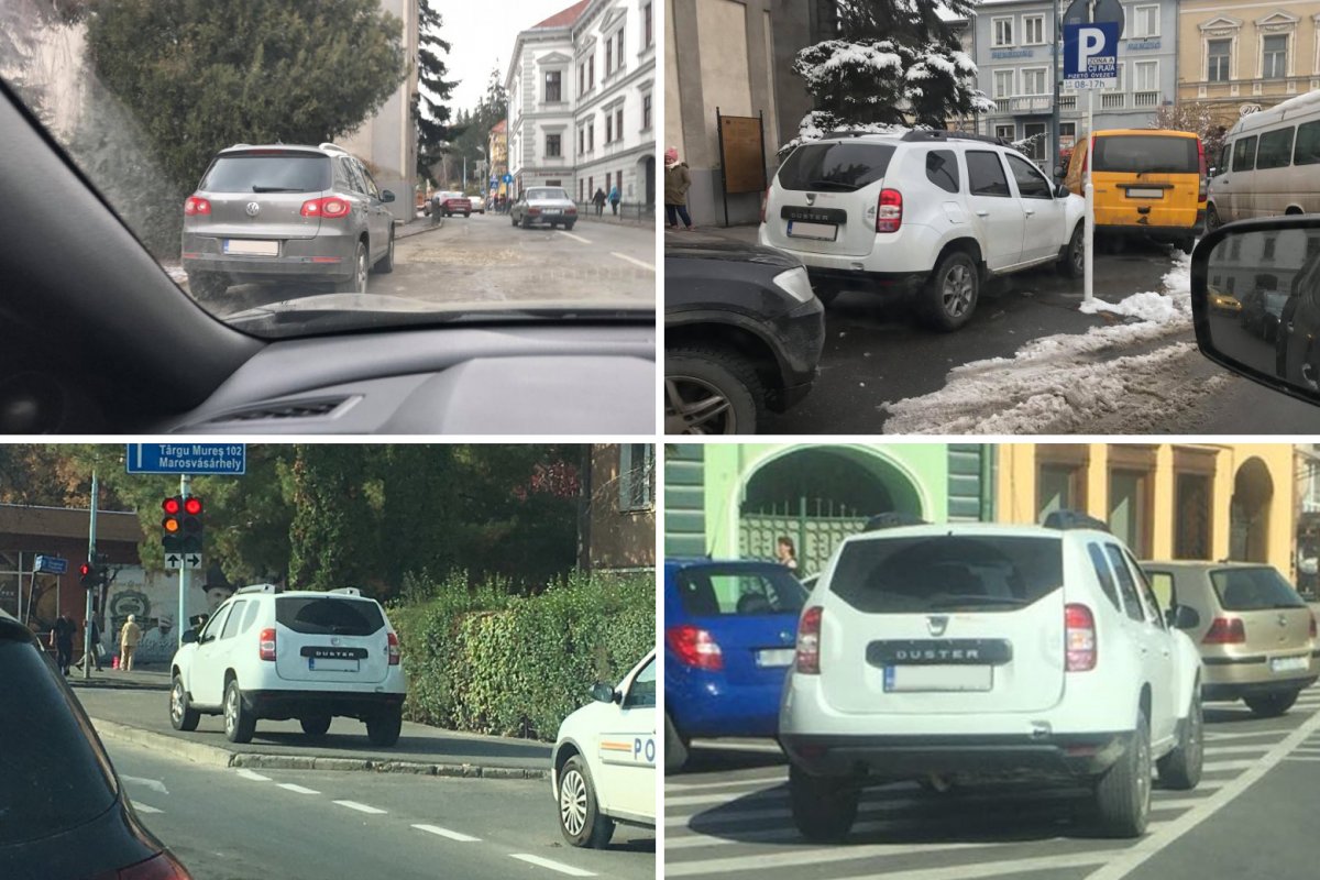 Panaszosunk képei a parkolásokról •  Fotó: Olvasói felvétel