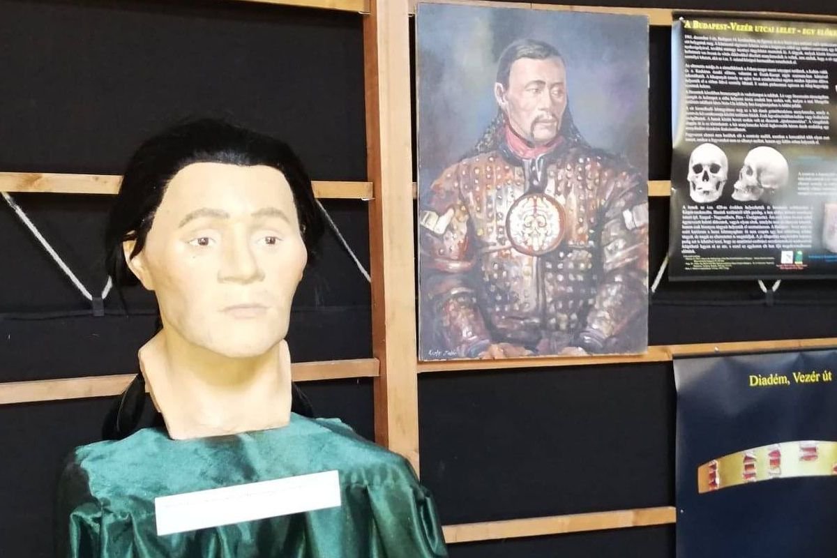 A férfi arcrekonstrukcióját Kustár Ágnes, a Magyar Természettudományi Múzeum munkatársa készítette el •  Fotó: Nagy László