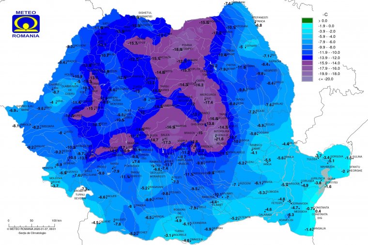 Alaposan lehűlt az idő: mínusz 21 Celsius-fokot mértek Bodzafordulón