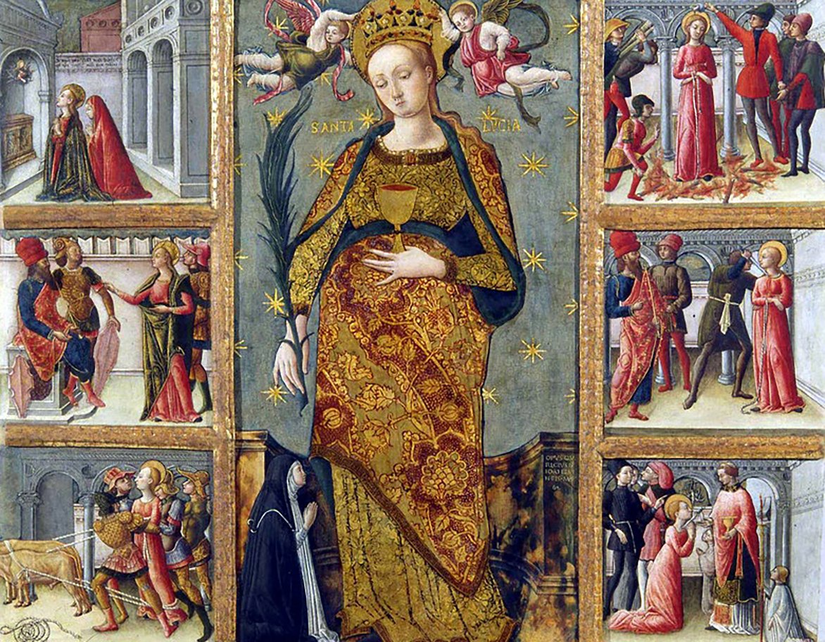 Szent Luca-ábrázolás Quirizio da Murano festményén. Forrás: Wikipédia 