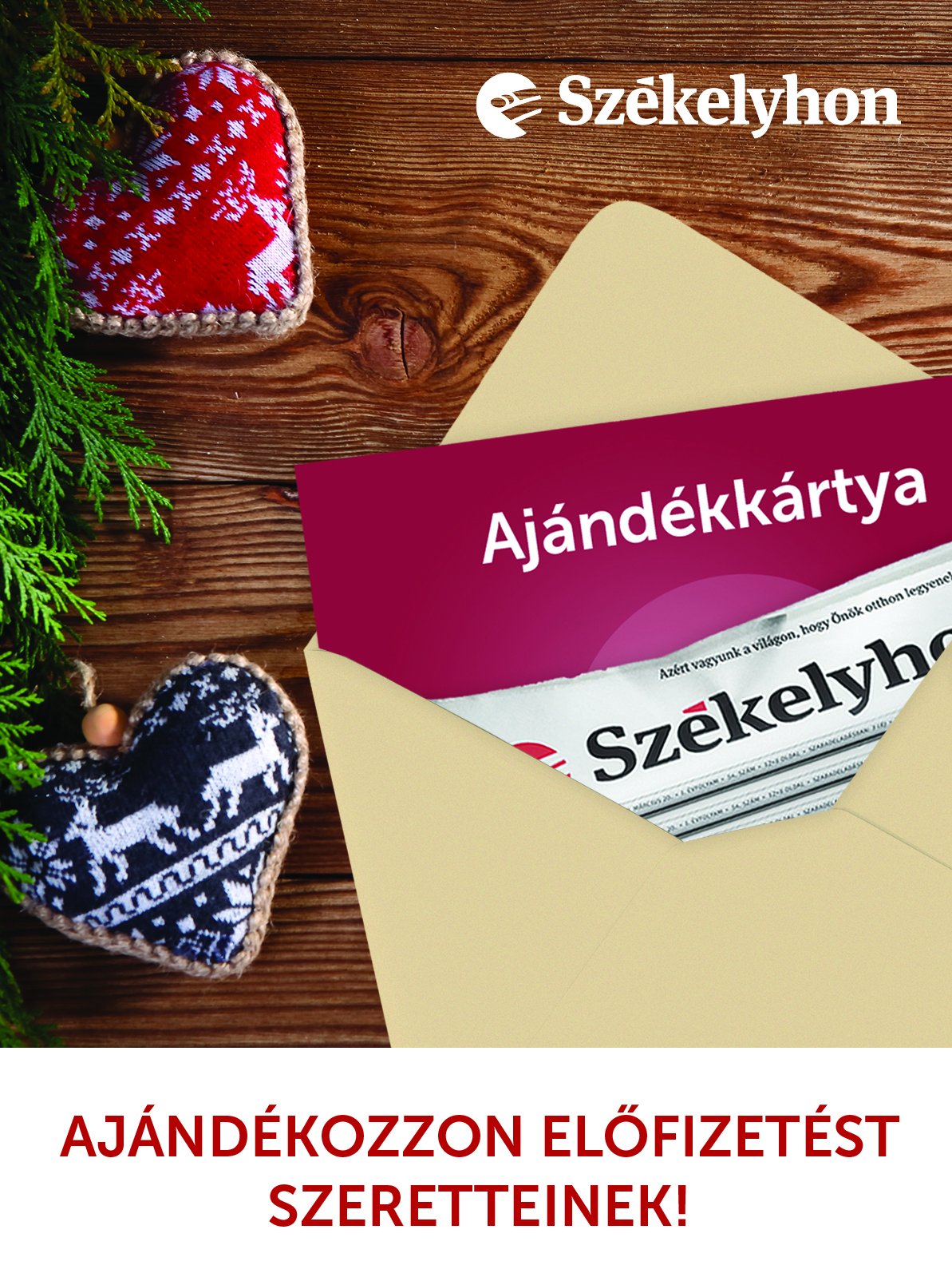 Szép és hasznos ajándék karácsonyra az újság-előfizetés. A Székelyhon ünnepi csomagolást is biztosít erre a célra •  Fotó: Székelyhon