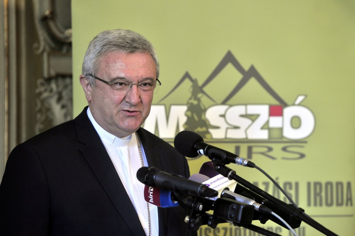 Veres András, a Magyar Katolikus Püspöki Konferencia elnöke •  Fotó: Kovács Attila/MTI