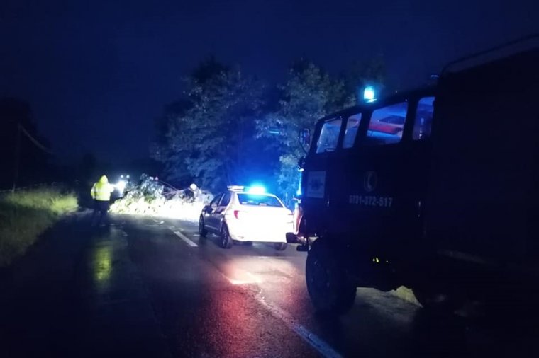 Fa zárta el az utat, árvíz volt Bögöz községben