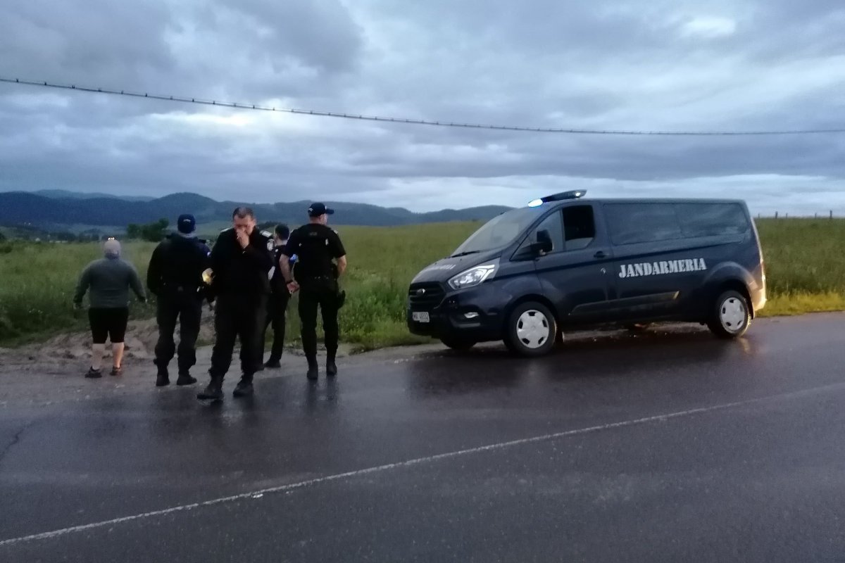 A kivonuló csendőrök az erdőbe kergették a vadállatot •  Fotó: Székelyhon