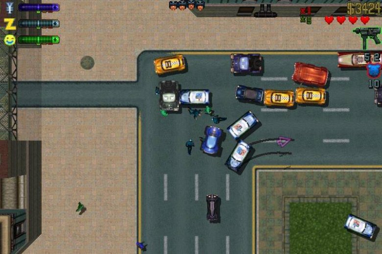 Nem sokat változott a második rész, ennek ellenére jó móka volt • Forrás: Grand Theft Auto 