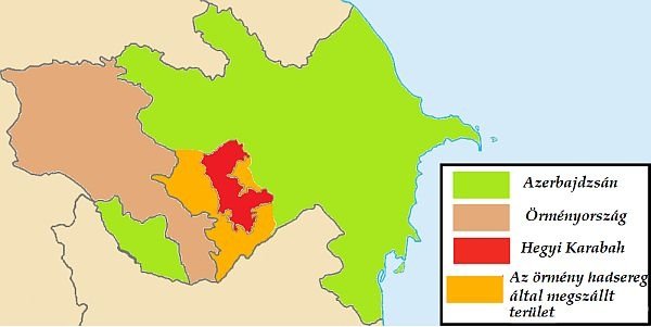 Az örmények által megszállt azerbajdzsáni területek. • Forrás: tiboru.blogrepublik 