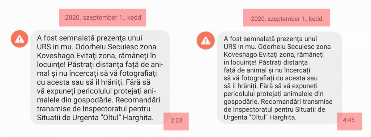 Ugyanaz a vészjelzés több órás eltéréssel. Többször is felébredtek keddre virradóan az udvarhelyiek 