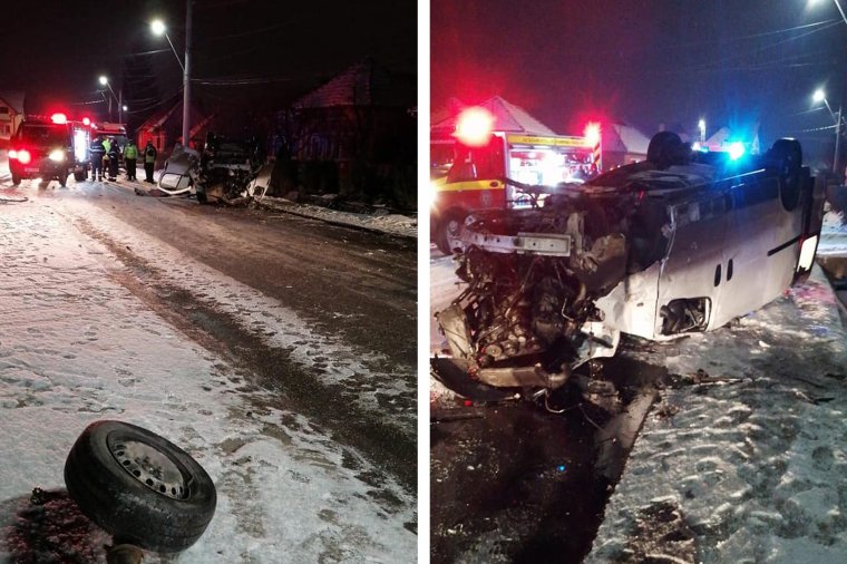 Felborult egy autó, egy utas életét vesztette