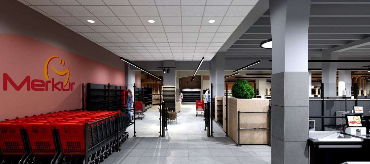 Felújítási látványterv • Forrás: Székelyföldi Üzletlánc 