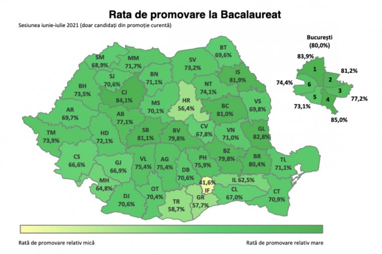 Hargita megye a sor végén kullog az érettségi átmenési aránya tekintetében
