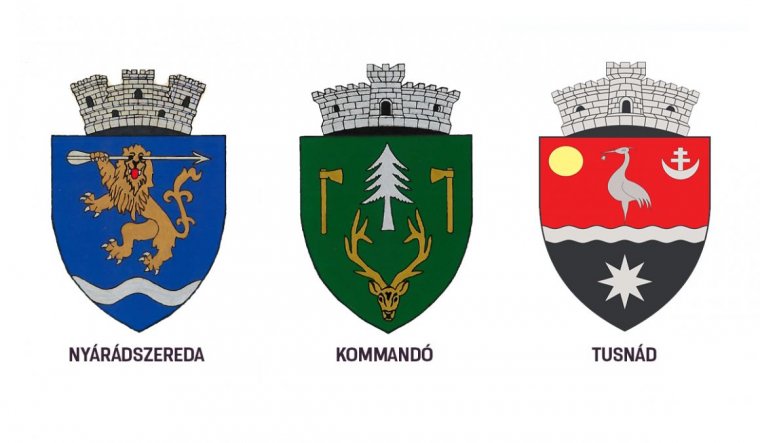 Hivatalosította a kormány Nyárádszereda, Kommandó és Tusnád címereit