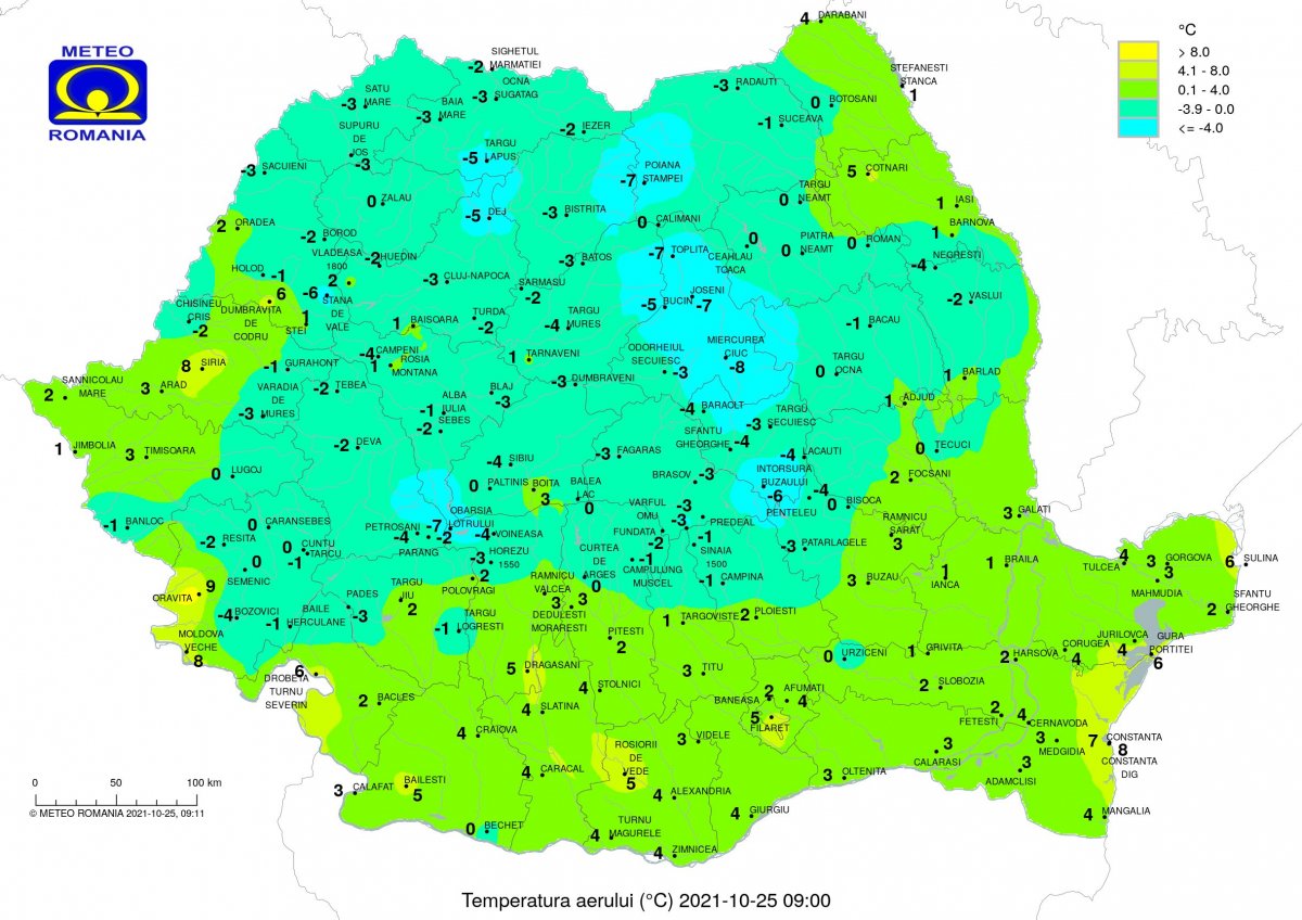Reggel 9 órai mérések •  Fotó: Országos Meteorológiai Intézet