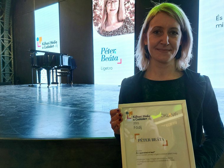 Elnyerte a Külhoni Média a Családért fődíját Péter Beáta, lapcsaládunk munkatársa