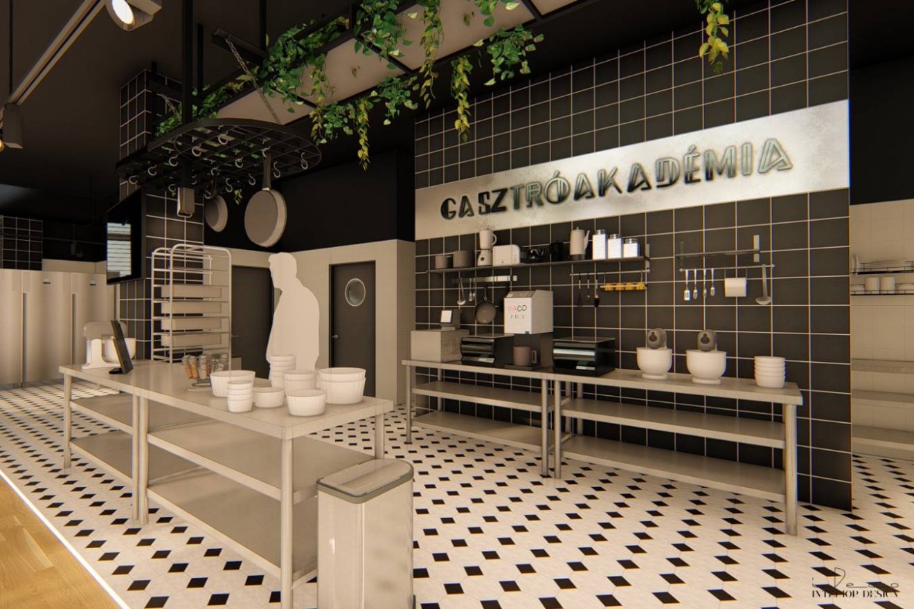 Az épülő akadémia látványterve. Elméleti is gyakorlati képzést is kapnak a tanulni vágyók •  Fotó: Ideco – Interior Design