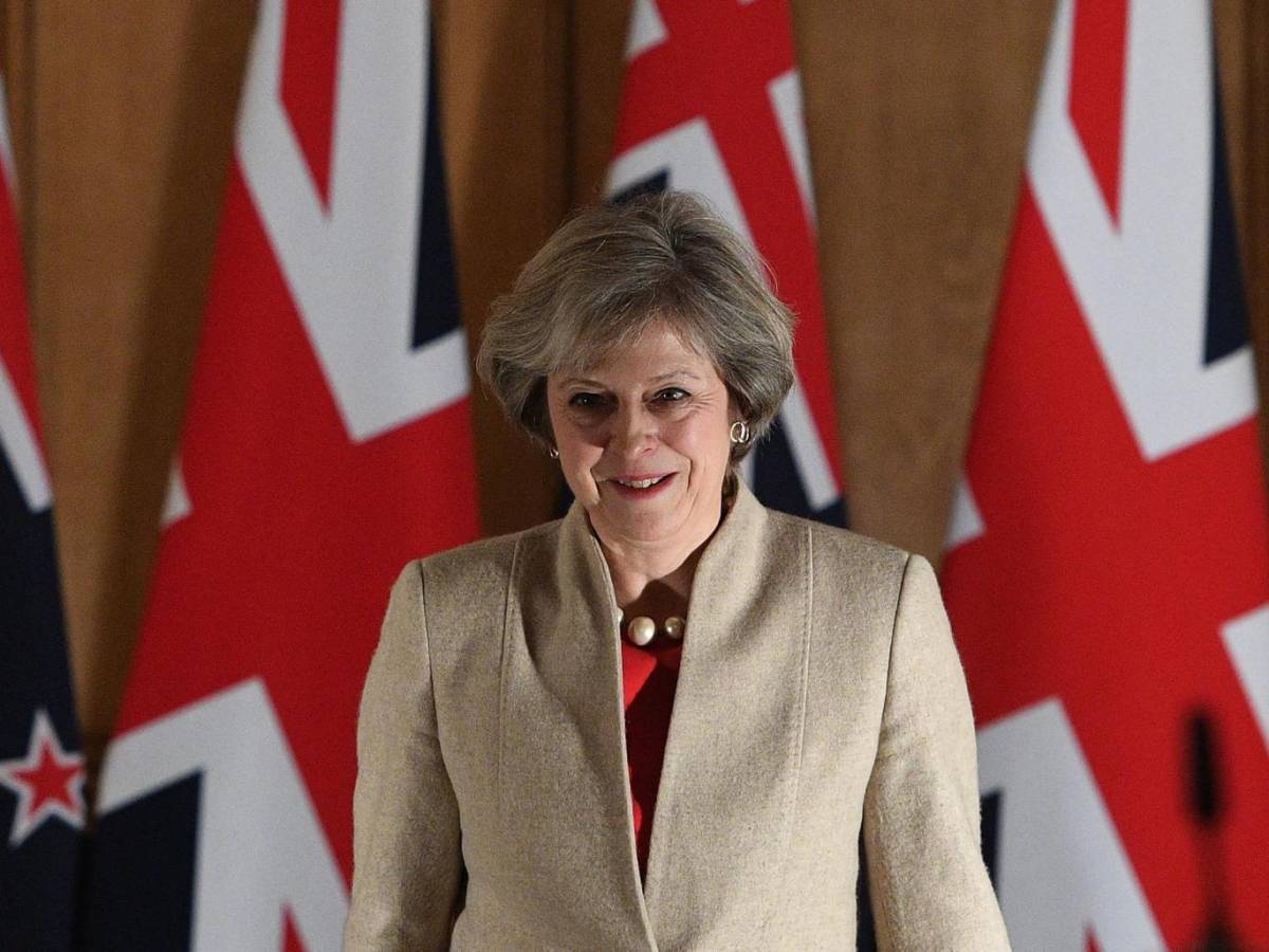 Theresa May. Változó álláspont •  Fotó: EPA