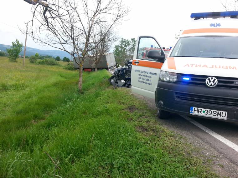 Baleset a megyei úton