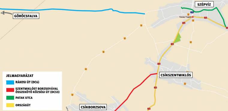 Három útszakaszt újítanak fel Szépvíz községben