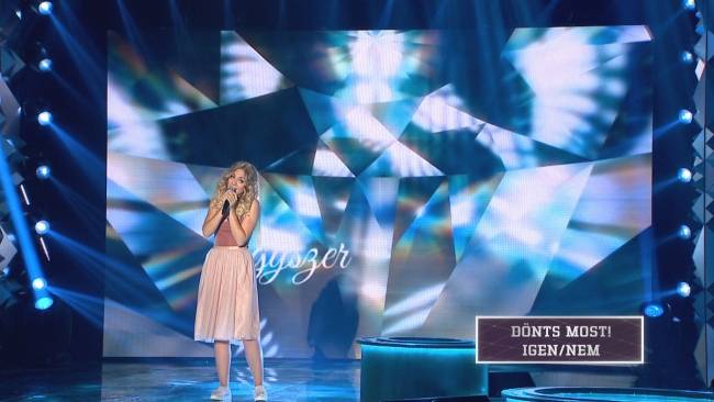 Tarolt a csíki lány a magyarországi tehetségkutatóban