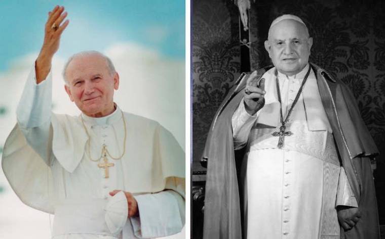 Szentté avatták XXIII. János és II. János Pál pápát