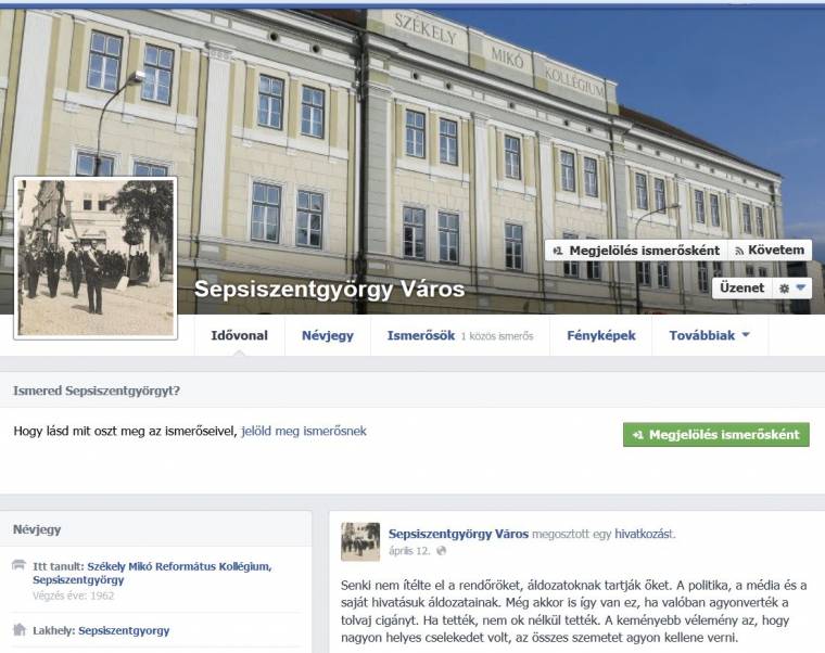 A városháza elhatárolódik a város profiljától