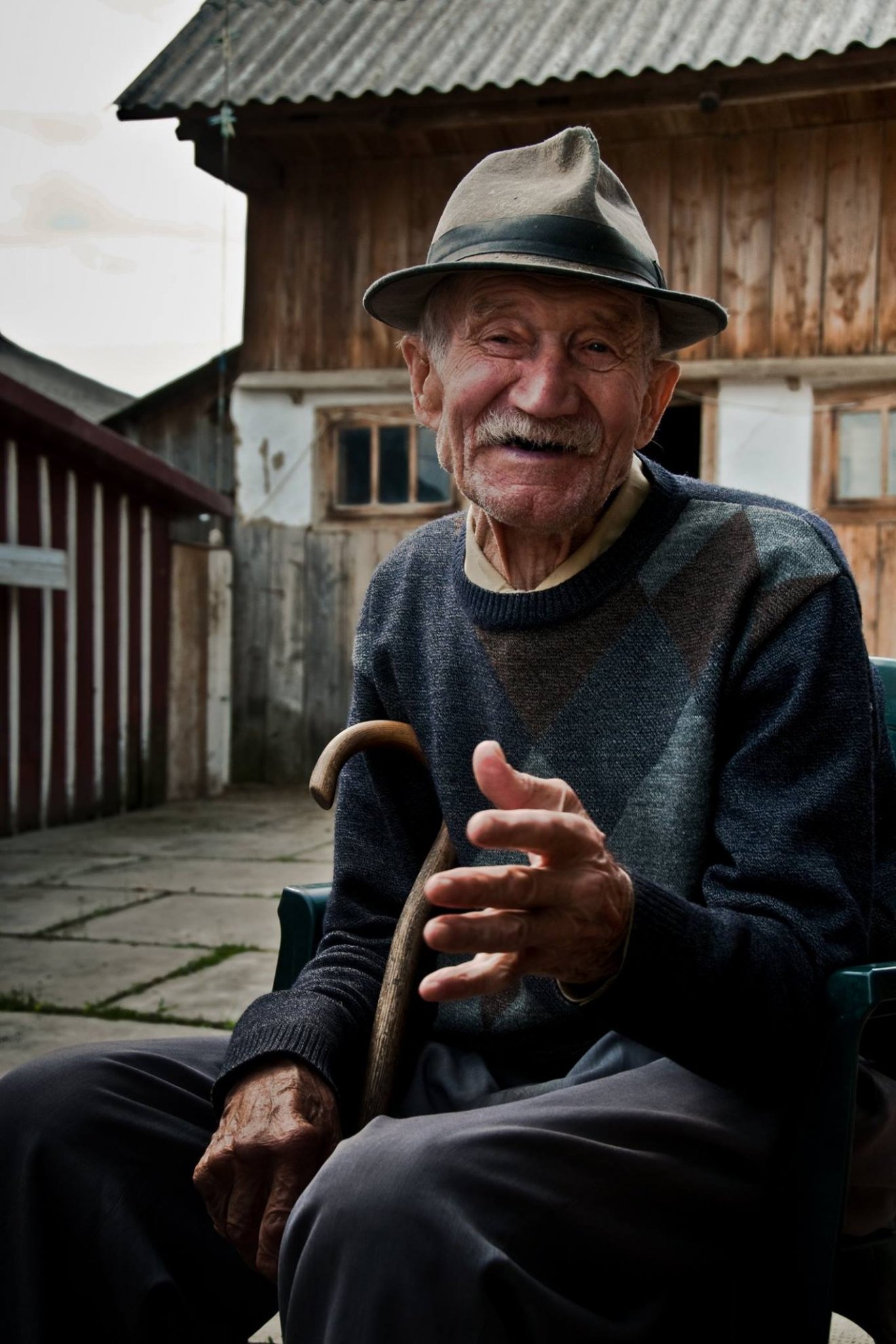 A 94 éves Nagy József, az utolsó hadikfalvi magyar 2014-ben •  Fotó: Vitos Hajnal