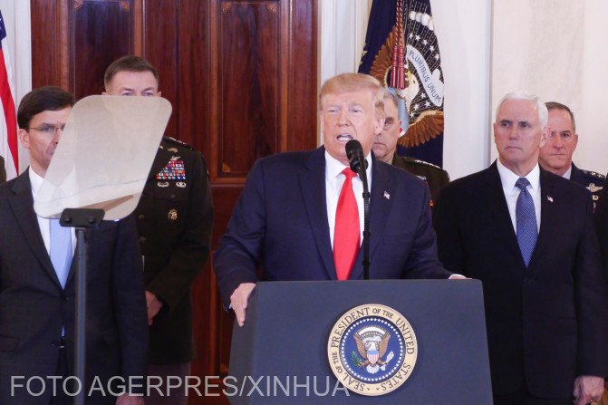 Trump azonnali gazdasági szankciókat jelentett be Irán ellen, és aktívabb szerepre szólította a NATO-t