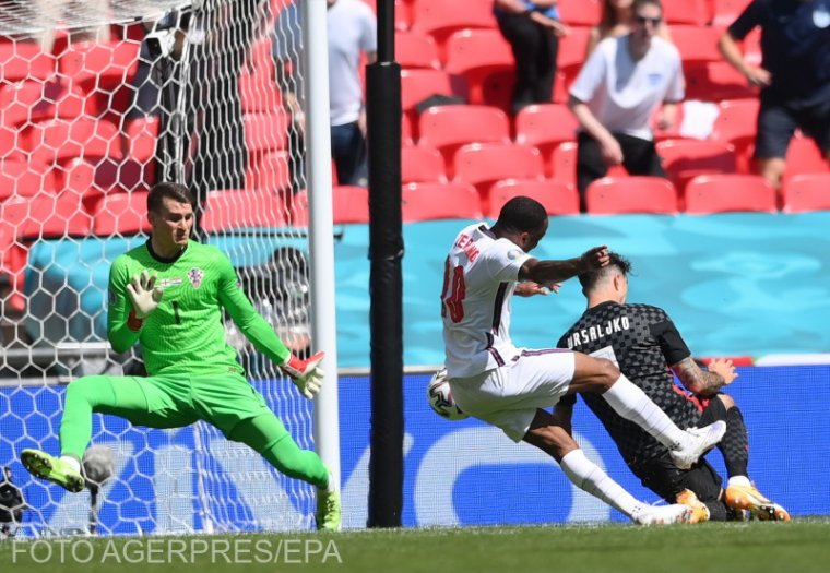 Euro 2020: nem túl izgalmas mérkőzésen legyőzték az angolok a horvát együttest
