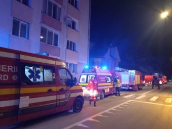 Robbanás történt egy besztercei tömbházban is