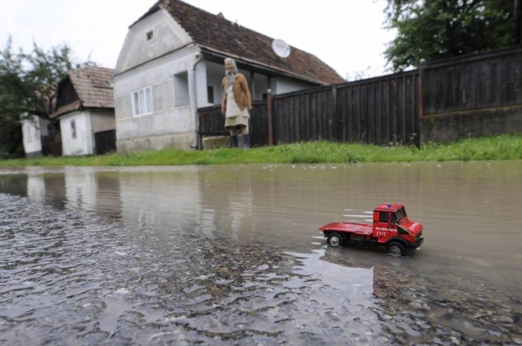 Felhőszakadás okozta áradás Csíkszentmihályon