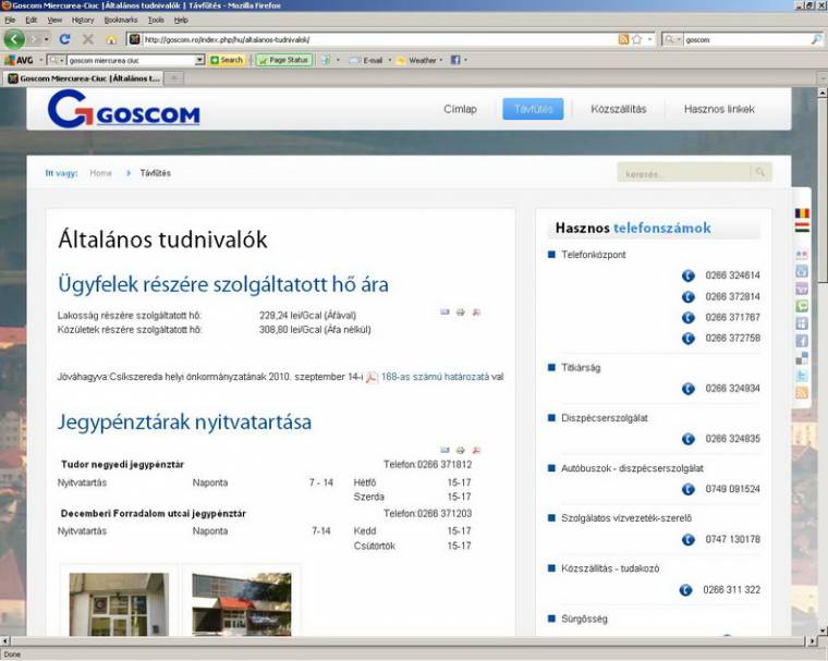Weblapot indított a Goscom