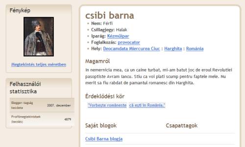 Feltörték Csibi Barna blogját
