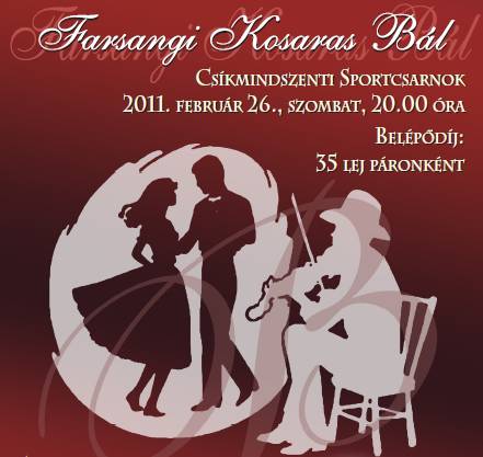 Farsangi kosaras bál Csíkmindszenten